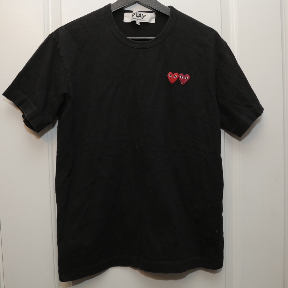 PLAY COMME des GARCONS Doubl Heart Shirt